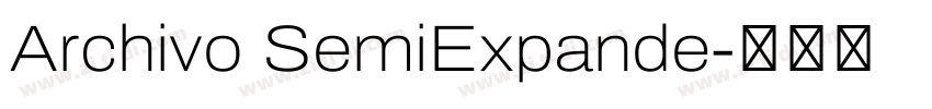 Archivo SemiExpande字体转换